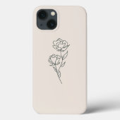Kontur der Zweigstelle Blume - Fall Case-Mate iPhone Hülle (Rückseite)