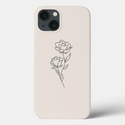Kontur der Zweigstelle Blume - Fall Case-Mate iPhone Hülle (Rückseite)