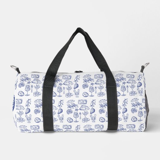 Kontur des Mittelmeerraums Duffle Bag (Vorderseite)