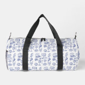 Kontur des Mittelmeerraums Duffle Bag (Rückseite)