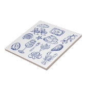 Kontur des Mittelmeerraums Fliese (Seite)