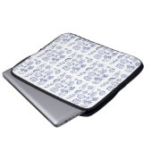 Kontur des Mittelmeerraums Laptopschutzhülle (Vorne Knopf)