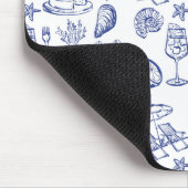 Kontur des Mittelmeerraums Mousepad (Ecke)