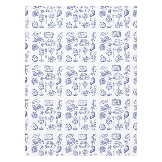 Kontur des Mittelmeerraums Tischdecke (Vorderseite)