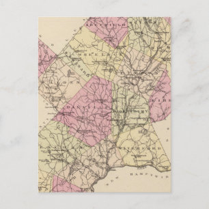 Kontur des Unternehmens Caledonia in Vermont Postkarte