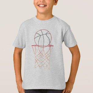 Kontur, die Basketball-Shirt zeichnet T-Shirt