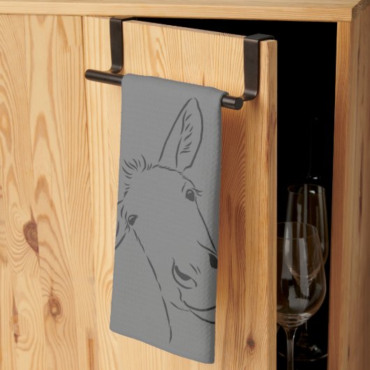 Kontur Donkey Geschirrtuch (Drittel gefaltet)