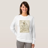 Kontur Englands, Wales T-Shirt (Vorne ganz)