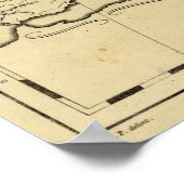 Kontur Europa Poster (Ecke)