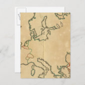 Kontur Europa Postkarte (Vorne/Hinten)