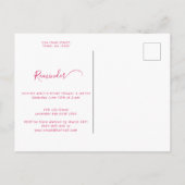 Kontur fett Erinnerung UAWG Einladung Postkarte (Rückseite)