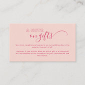 Kontur Fett Text Hinweis auf Geschenkkarte Begleitkarte (Vorderseite)