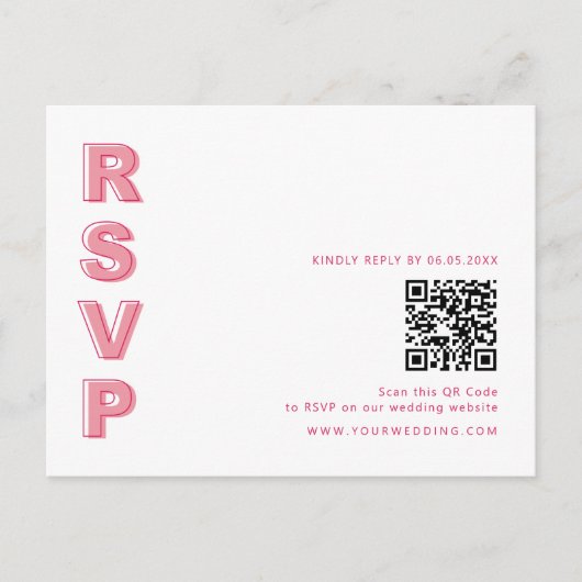 Kontur Fett Typ UAWG Barcode-Umschließung Postkart Postkarte (Vorderseite)