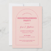 Kontur Fett Type Housewarming Party Einladung (Vorderseite)