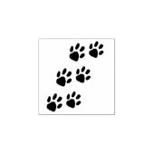 Kontur für die Silhouette von Tierspuren Paw Gummistempel (Prägung)