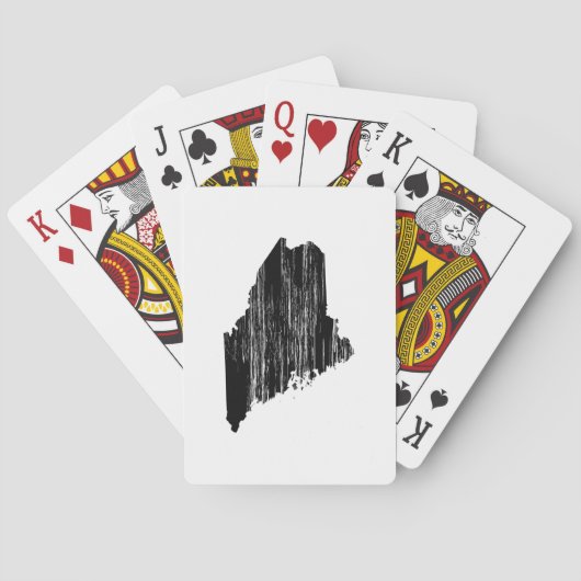 Kontur für Maine-Staat Spielkarten (Rückseite)
