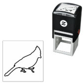 Kontur für männlichen Kardinal Permastempel (Beispiel)