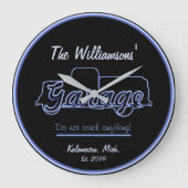 Kontur Garage Uhr Zeichen (Vorderseite)