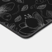 Kontur Grau/Schwarz, gezeichnetFloralID939 Schreibtischunterlage (Ecke)