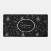 Kontur Grau/Schwarz, gezeichnetFloralID939 Schreibtischunterlage (Vorderseite)