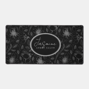 Kontur Grau/Schwarz, gezeichnetFloralID939 Schreibtischunterlage