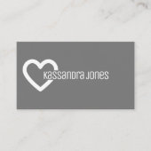 Kontur Grau-Weiß- Visitenkarte (Vorderseite)