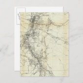 Kontur Karte des Bezirks Washoe (Vorne/Hinten)