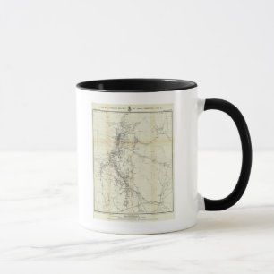 Kontur Karte des Bezirks Washoe Tasse