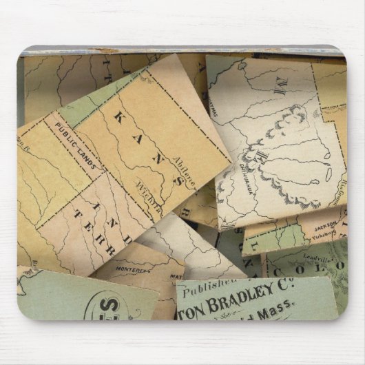 Kontur-Karte, USA Mousepad (Vorne)