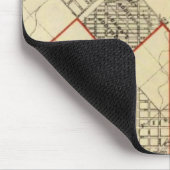 Kontur Karte von Duluth und Vororten Mousepad (Ecke)