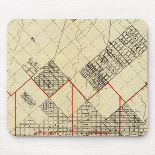 Kontur Karte von Duluth und Vororten Mousepad (Vorne)