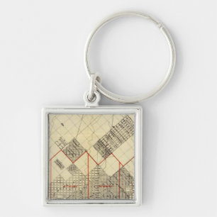 Kontur Karte von Duluth und Vororten Schlüsselanhänger