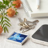 Kontur künstlerische Tauben Kunst, Kultur und Kuns Schlüsselanhänger (Seite)