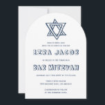 KONTUR LETTERS STAR Arch Custom Bar Mitzvah Einladung<br><div class="desc">Perfekte Karte, um eine Bar oder Fledermausmitzvah anzukündigen! Handgemachte Kunst für Sie mit dem Stern von David auf der Vorder- und Rückseite! Vollständig anpassbar! Klicken Sie auf "Personalisieren" oben, um den Text zu bearbeiten. Klicken Sie auf "Bearbeiten mit dem Design-Tool", um die Schriftart, Farben und Platzierungen anzupassen und das Design...</div>