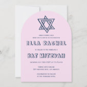 KONTUR LETTERS STAR Arch Custom Bat Mitzvah Einladung (Vorderseite)