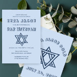 KONTUR LETTERS STAR DAVID Custom Bar Mitzvah Einladung<br><div class="desc">Perfekte Karte, um eine Bar oder Fledermausmitzvah anzukündigen! Handgemachte Kunst für Sie mit dem Stern von David auf der Vorder- und Rückseite! Vollständig anpassbar! Klicken Sie auf "Personalisieren" oben, um den Text zu bearbeiten. Klicken Sie auf "Bearbeiten mit dem Design-Tool", um die Schriftart, Farben und Platzierungen anzupassen und das Design...</div>