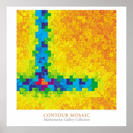 Kontur-Mosaik Poster (Vorne)
