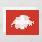 Kontur-Postkarte Schweiz Postkarte (Vorne/Hinten)