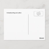 Kontur-Postkarte Schweiz Postkarte (Rückseite)