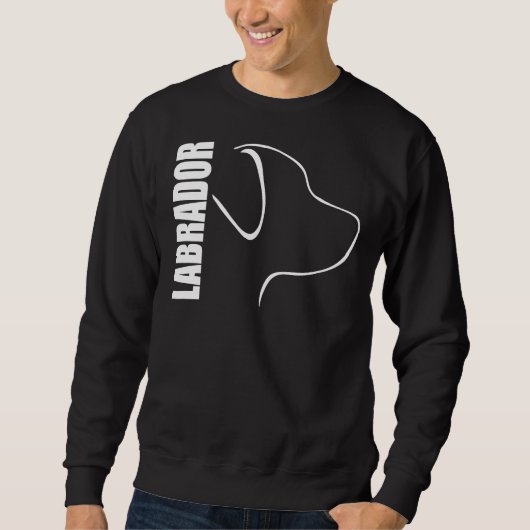 Kontur-Profil für Labrador Retriever Sweatshirt (Vorderseite)