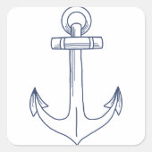 Kontur Quadratischer Aufkleber (Vorderseite)