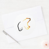 KONTUR RUNDER AUFKLEBER (Umschlag)