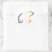 KONTUR RUNDER AUFKLEBER (Tasche)