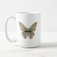 Kontur Schmetterling Klassische Tasse - 15 oz