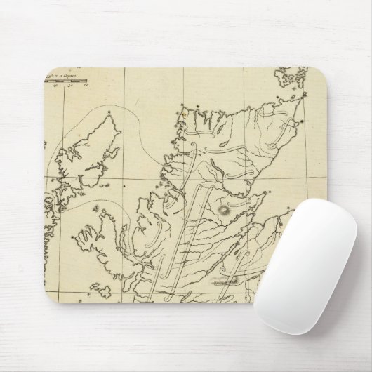 Kontur Schottland Mousepad (Mit Mouse)