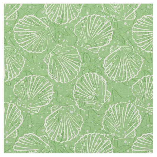 Kontur Seashells Stoff (Nahaufnahme)