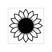 Kontur Sonnenblumen Silhouette Art Gummi Briefmark Gummistempel (Prägung)
