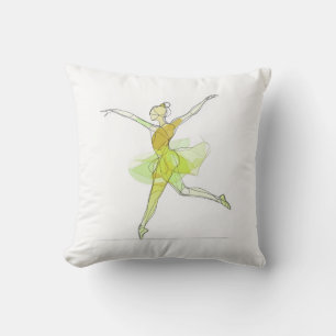 Kontur Stroke Dancing Green Ballerina Studio Kissen
