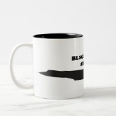 Kontur-Tasse der Amsel-SR-71 Zweifarbige Tasse (Links)