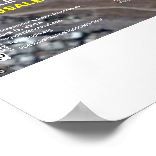 Kontur Tempel Poster (Ecke)